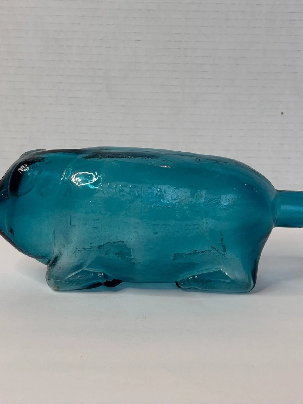 Vintage Suffolk Bitters Blue Pig Form Bottle - Picture 4 of 13